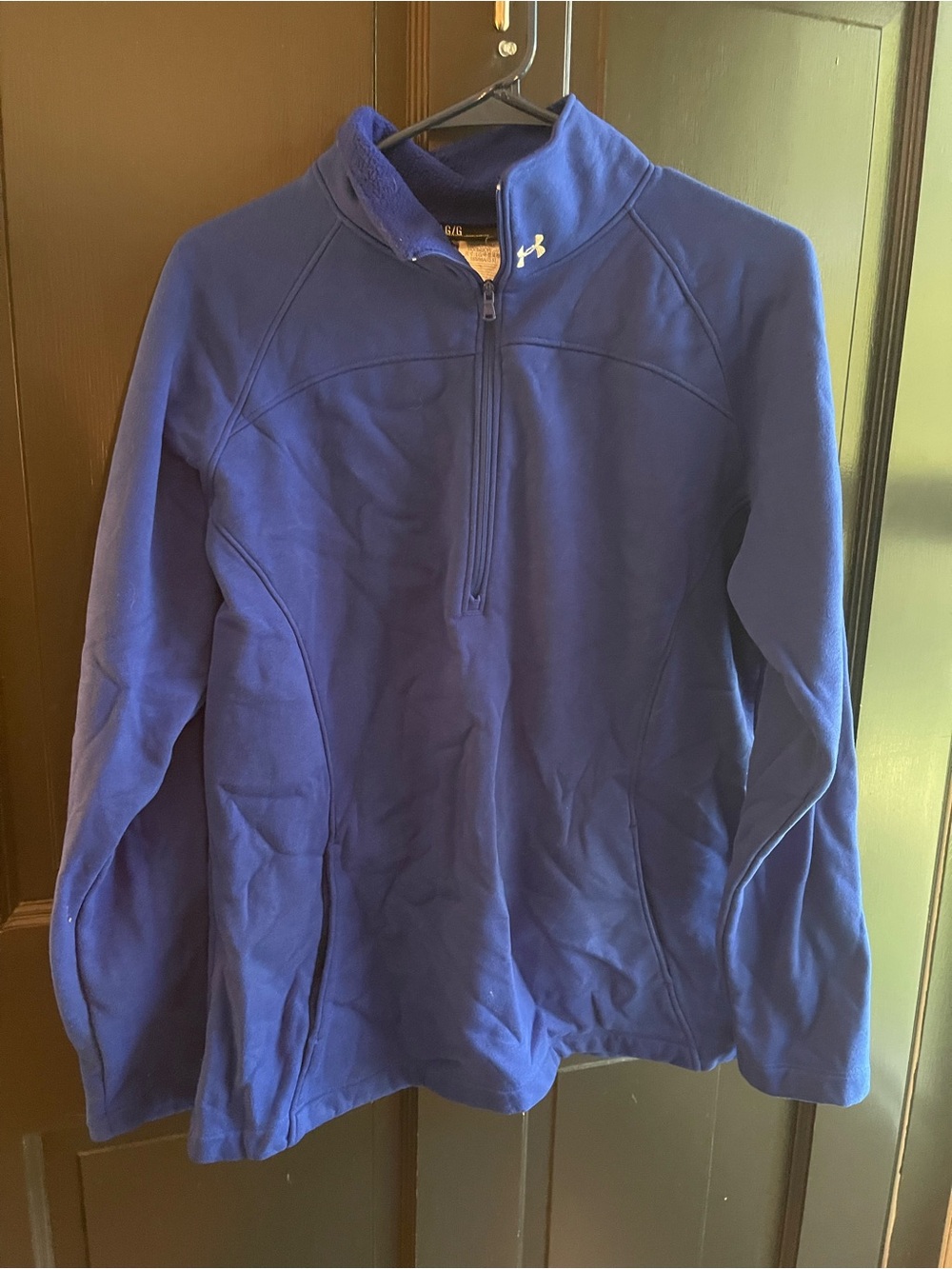 Under Armour Women’s Royal Blue Quarter-Zip Fleece Pullover